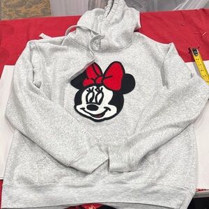 Disney Heather Gray Minnie Mouse hoodie